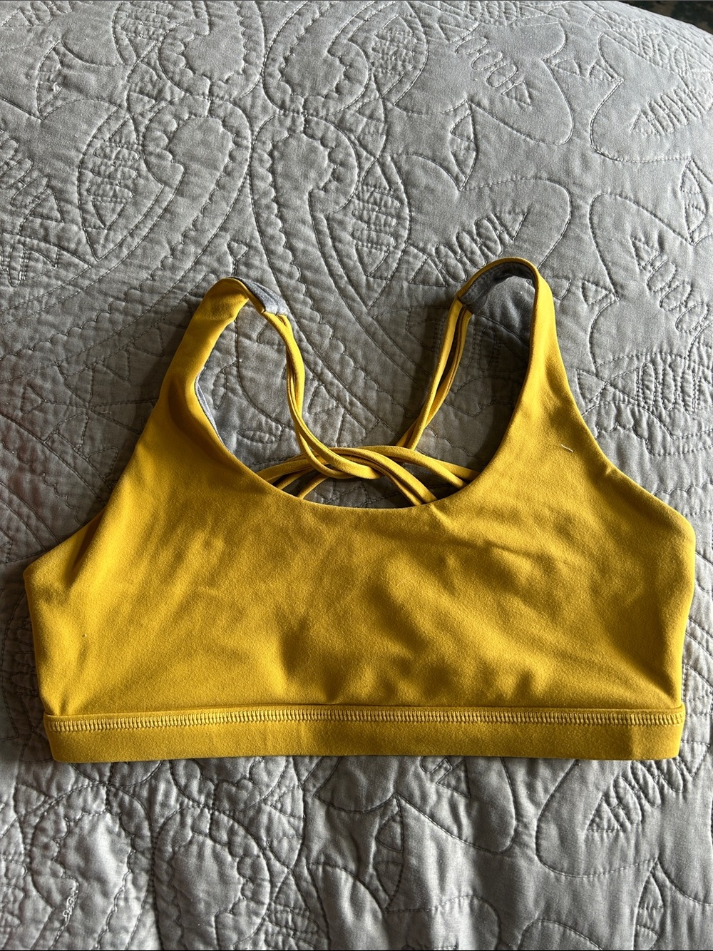 Born Primitive Mustard Yellow Strappy Sports Bra